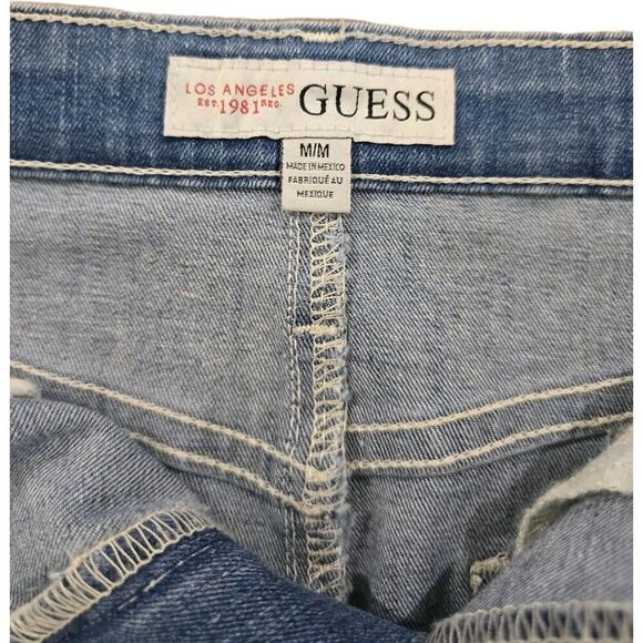 GUESS Midi Denim Skirt Womens Size Medium Pensil Straight Y2k - Picture 8 of 10